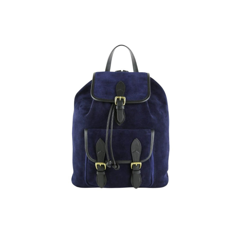 Zoupe Navy  Leather Backpack  Elegant Essential for Women